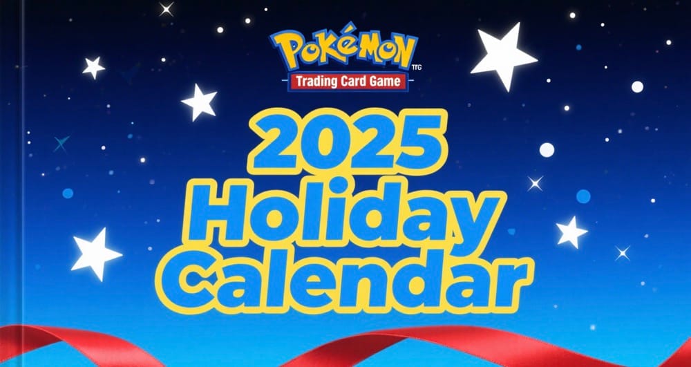 2025 Pokémon Trading Card Game Holiday Calendar with exclusive promo cards and booster packs