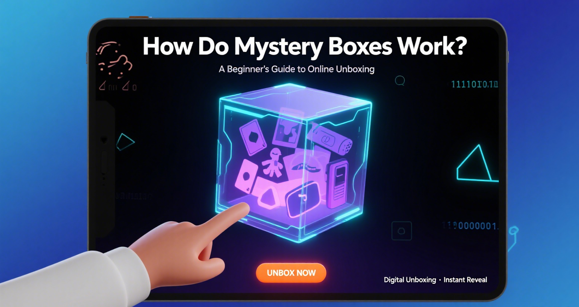 Digital Mystery Box Opening with Surprise Items